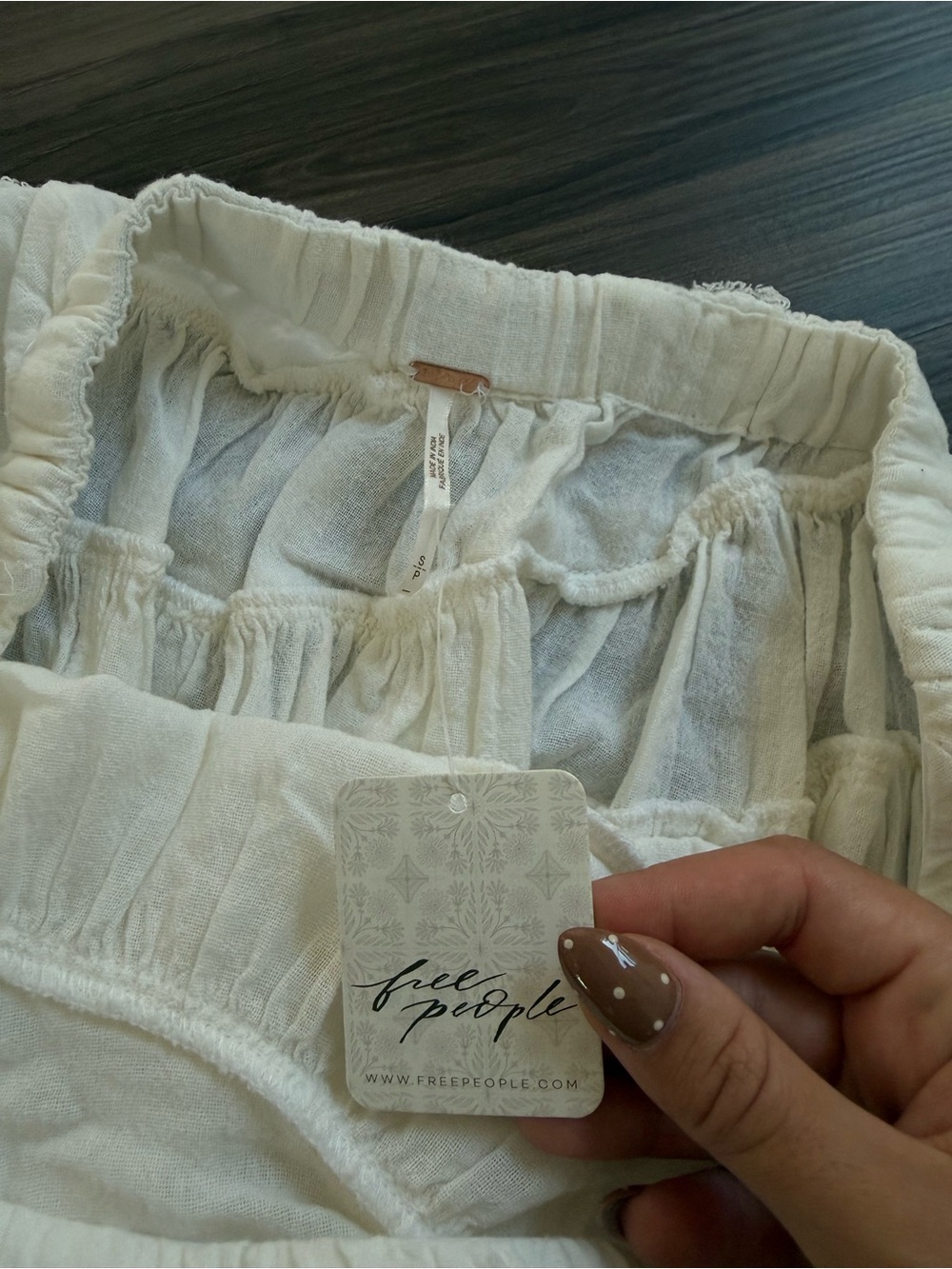 Free People Ruffle Strapless Top - Picture 2 of 4